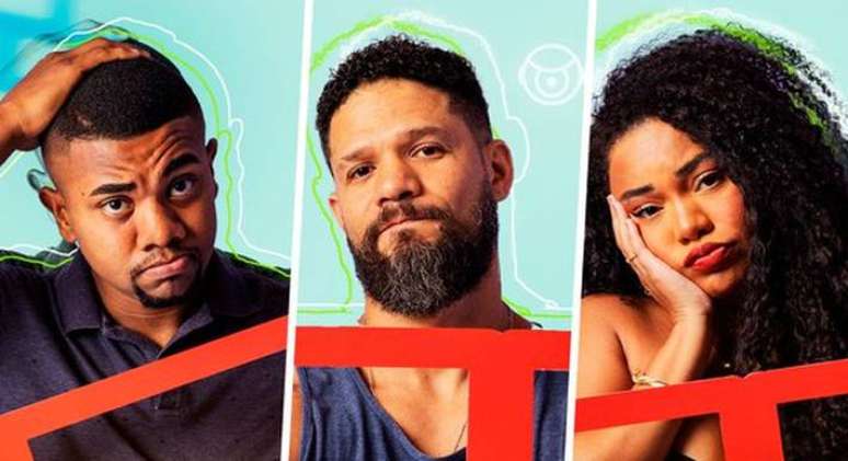 Davi, Juninho e Thalyta, participantes do 2.&ordm; pared&atilde;o do BBB 24
