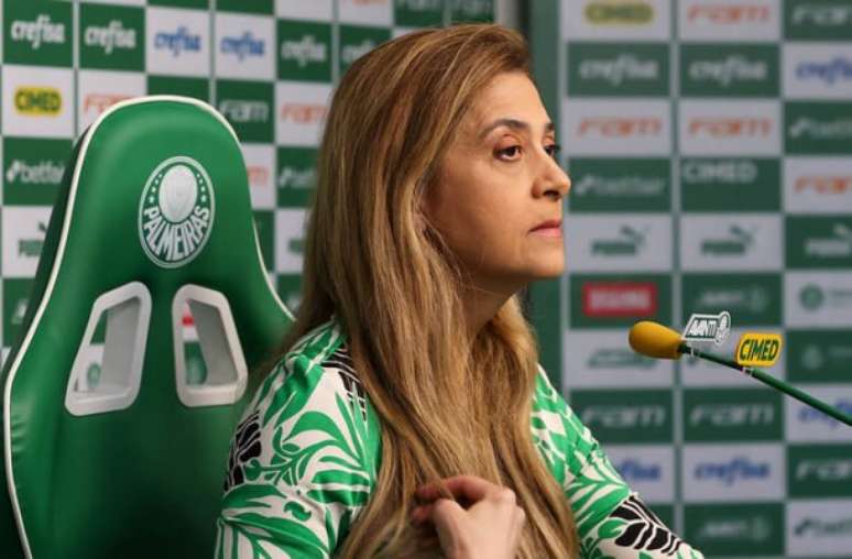 Segundo o Palmeiras, na sala de entrevistas da Academia de Futebol, Leila vai responder a perguntas sobre todos os temas