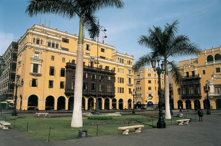 No coração de Lima: o Palácio Municipal, sede da prefeitura, é uma das joias da Plaza Mayor