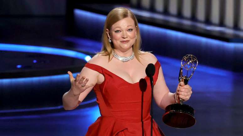 Um dos Emmys de 'Succession' foi para sua protagonista, Sarah Snook