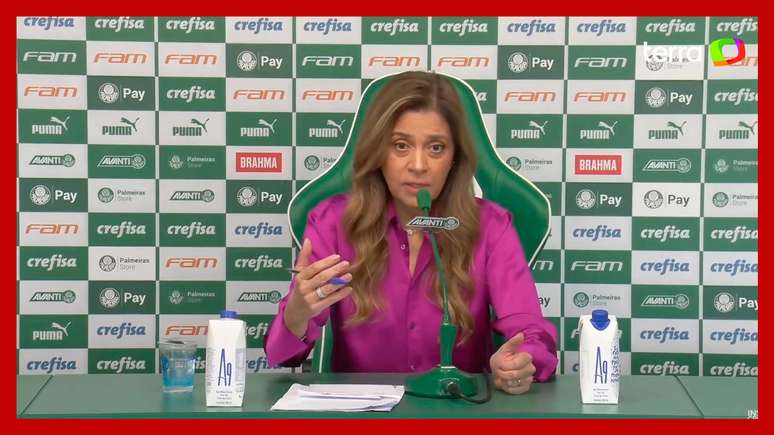 Leila Pereira diz ficar deprimida ao ver que é a única mulher na sala de troféus do Palmeiras