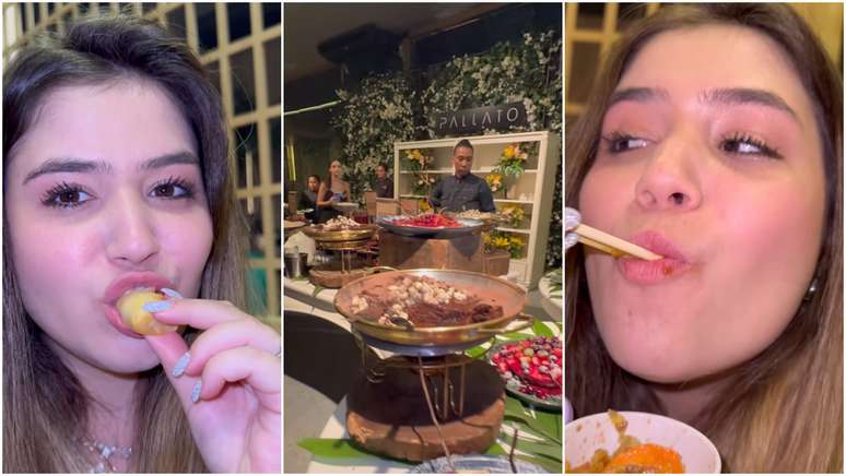 Jovem viraliza com festão repleto de comidas na formatura da amiga