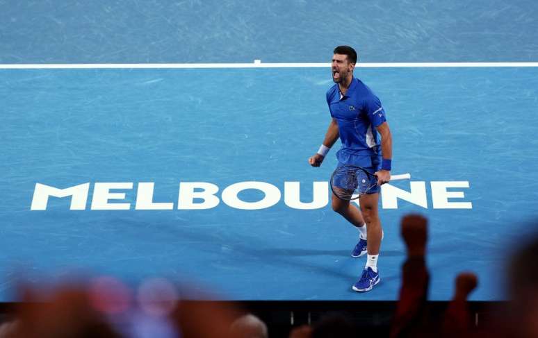 Novak Djokovic no Aberto da Austrália
 17/1/2024   REUTERS/Eloisa Lopez 