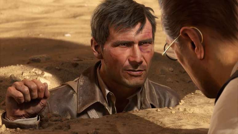 Harrison Ford digital em Indiana Jones and The Great Circle (Imagem: Reprodução/MachineGames)
