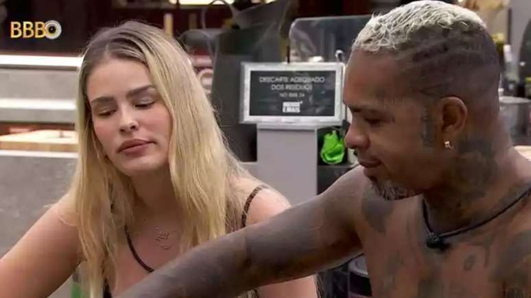 Yasmin Brunet e Rodriguinho no 'BBB 24'