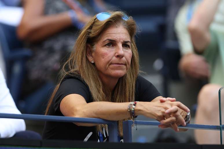 A ex-tenista Arantxa Sanchez Vicario assistindo partida de tênis do US Open no dia 10 de setembro de 2022, em Nova York. (Imagem de arquivo)