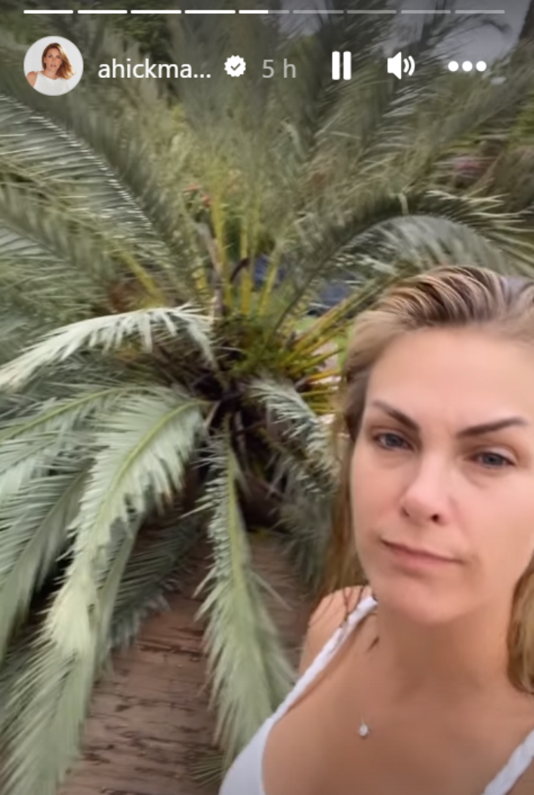 Ana Hickmann mostra os estragos da chuva em sua casa em Itu