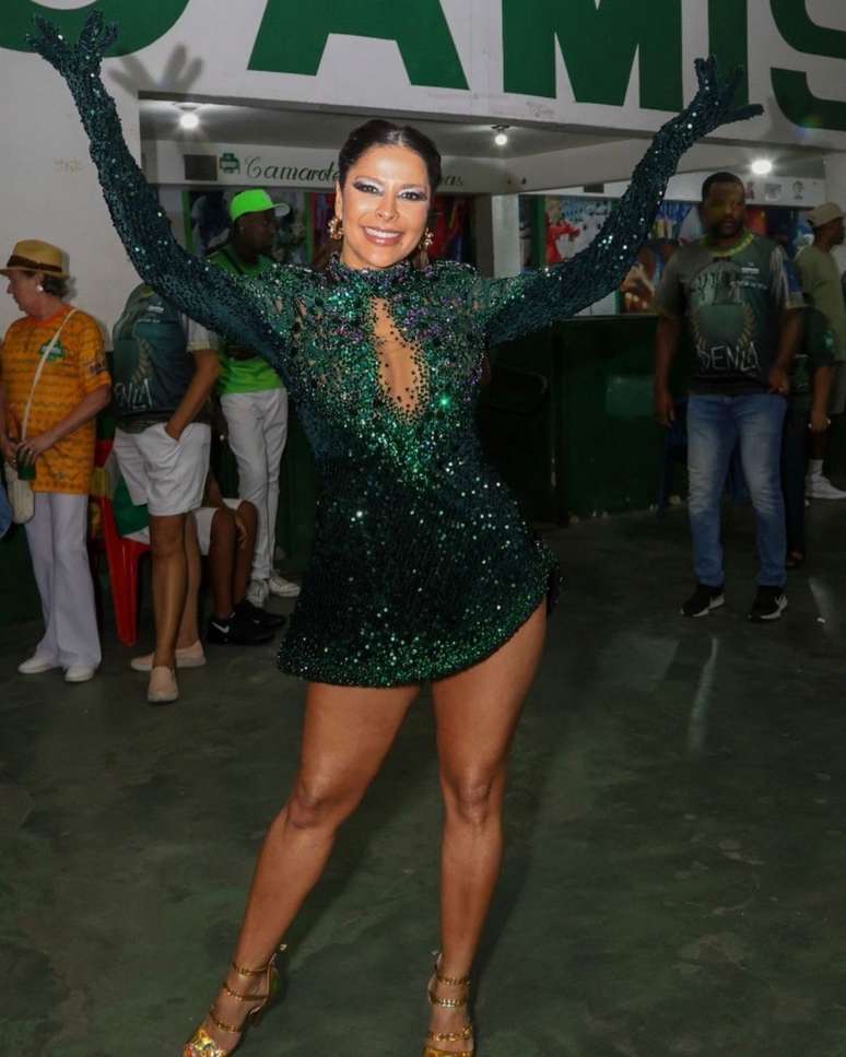 Gyselle Soares j&aacute; desfilou pela Grande Rio