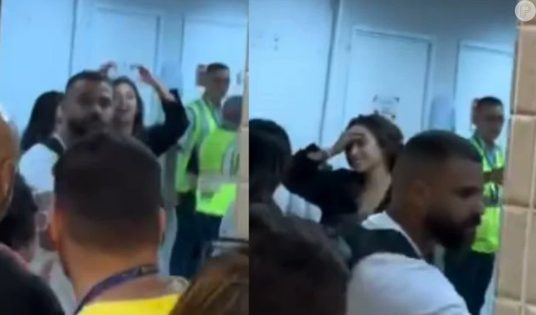 Vanessa Lopes é flagrada em aeorporto a caminho de São Paulo após deixar o 'BBB 24'.