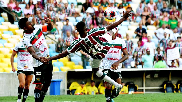 Rio de Janeiro, RJ - Brasil - 25/02/2023 - Maracanã - Gol de Keno Campeonato Carioca. Taça Guanabara. 9ª Rodada. Jogo Fluminense x Portuguesa. FOTO DE MAILSON SANTANA/FLUMINENSE FC