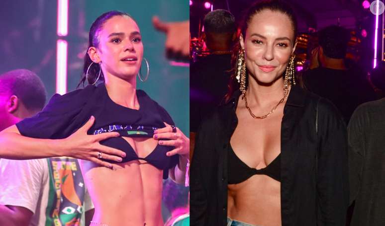 Wearing bikinis, Bruna Marquezine and Paolla Oliveira steal the show at Anitta’s show.  Check out the looks!