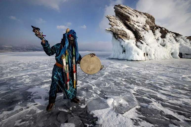 Lago Baikal, na Sibéria