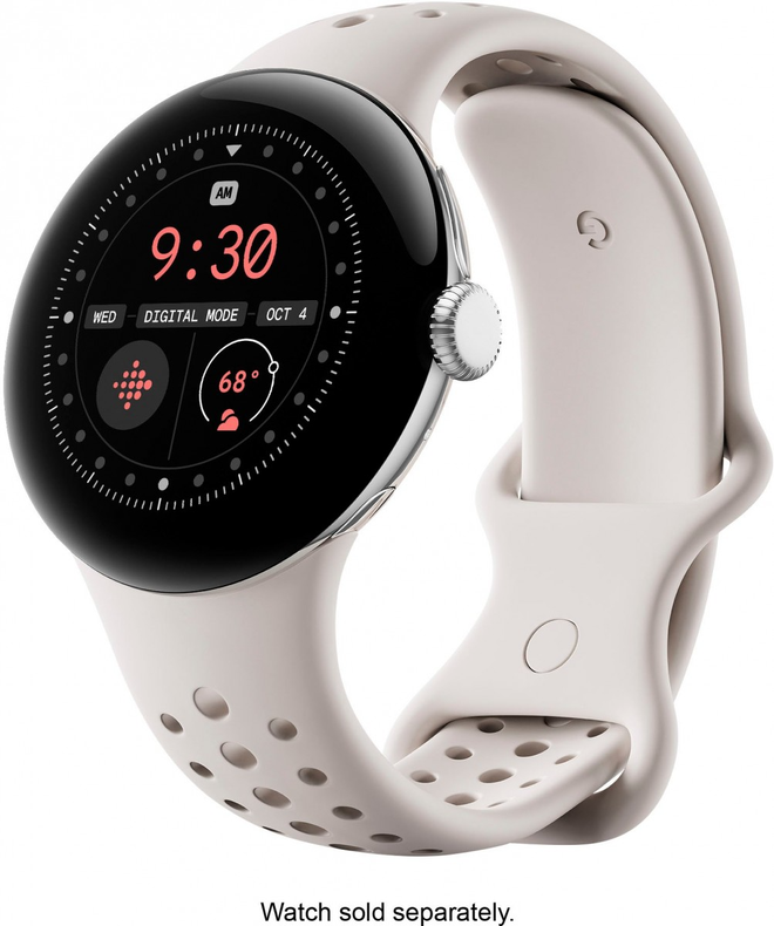 O Google Pixel Watch 2 trouxe mudanças modestas em relação à primeira geração, tendo como maior destaque o uso do processador Snapdragon W5 Plus Gen 1 (Imagem: Divulgação/Google)