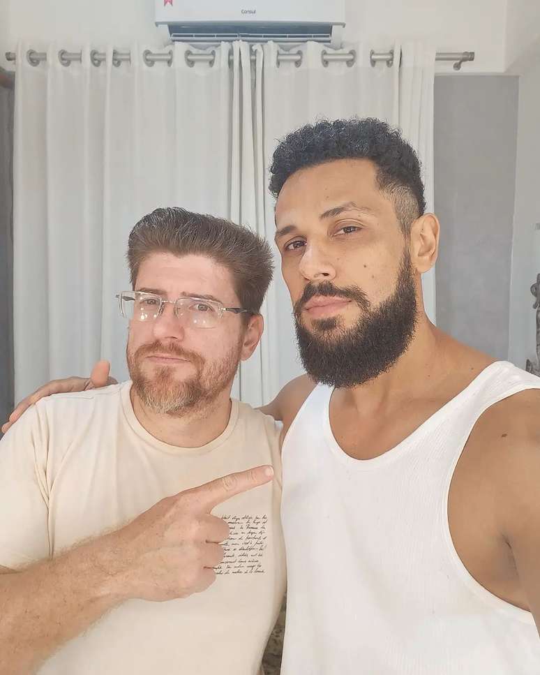 Deivid Gobo e Amaury Lorenzo com seu novo visual