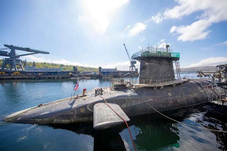 O HMS Vigilant, um dos submarinos Vanguard do Reino Unido