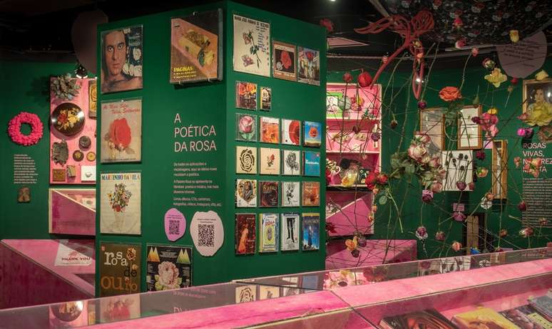 Exposição "Rosas Brasileiras", no Farol Santander, tem seção dedicada à poesia, onde o poema "O poeta e a rosa" de Vinícius de Moraes, é declamado em vídeo pela chef Paola Carosella