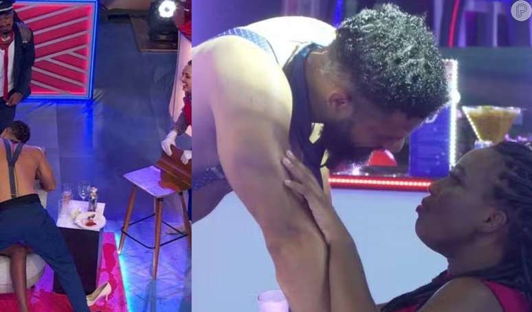 'BBB 24': Juninho e Leidy Ellen protagonizam momento sensual na festa.