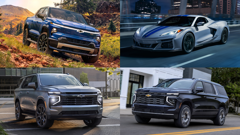 Chevrolet Silverado EV, Chevrolet Corvette, Chevrolet Tahoe e Chevrolet Suburban