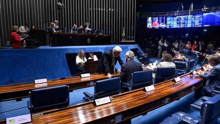 Plenário do Senado Federal durante sessão deliberativa