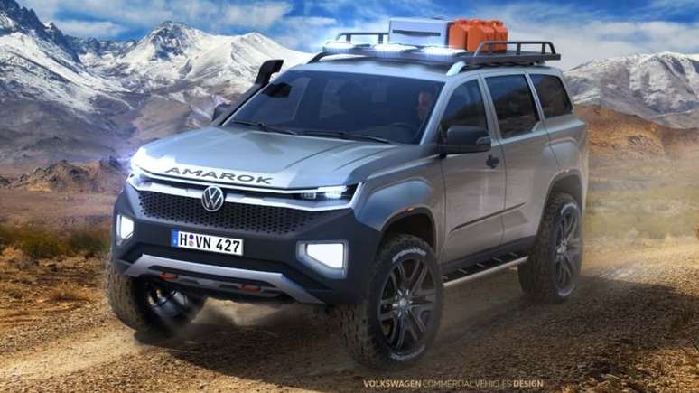 Esboço do SUV da Amarok que a Volkswagen não teve coragem de lançar