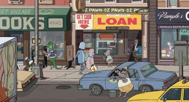 Cena de 'Meu Amigo Rob&ocirc;', que se passa em Nova York.