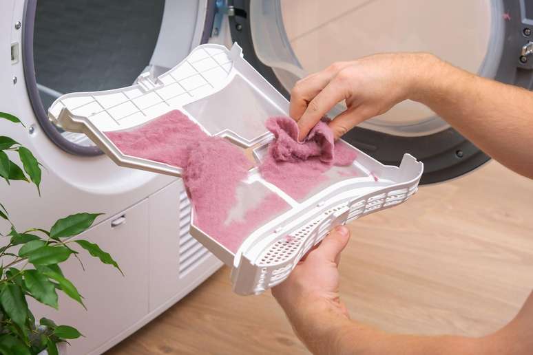 The dryer releases more fibers into the air through ventilation