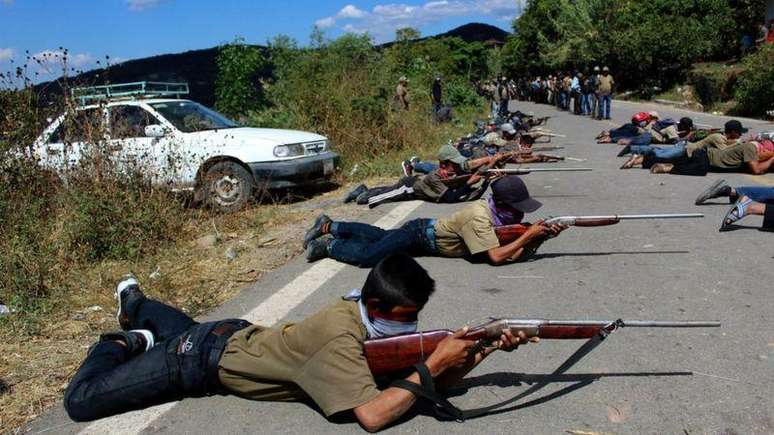 Em 2020, um grupo de crian&ccedil;as armadas j&aacute; tinha aparecido na vizinha Alcozac&aacute;n