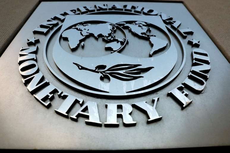 Logo do FMI na sede da entidade em Washington
04/09/2018 REUTERS/Yuri Gripas