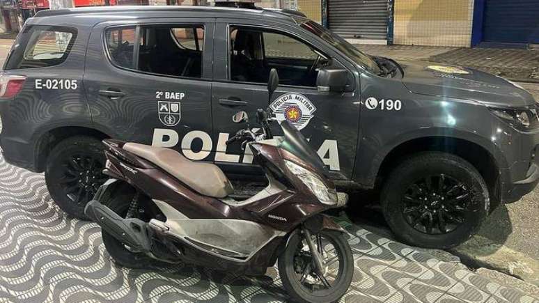 Moto apreendida com "Xeque-Mate" era dublê de outro veículo cadastrado na cidade de Orlândia, a 430 km de São Vicente