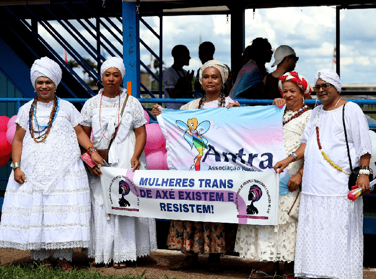 1ª Marsha Nacional pela Visibilidade Trans, em Brasília.
