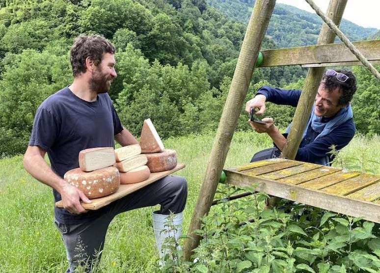 Arnaud em ação nos Pirineus