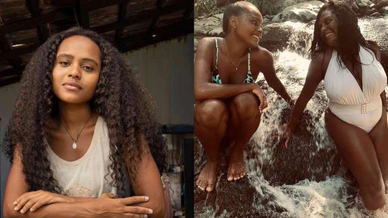 Duda Santos e a m&atilde;e Rafaela