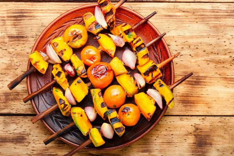 Espetinho de ab&oacute;bora 