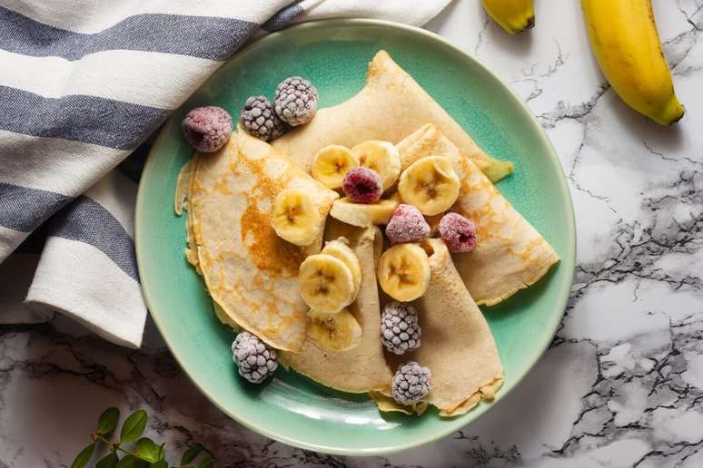 Panqueca de banana com amaranto 