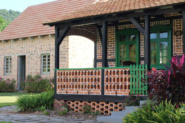 The brick base of the Casa do Imigrante Carl Weege, which today serves as a museum The brick base of the Casa do Imigrante Carl Weege, which today serves as a museum