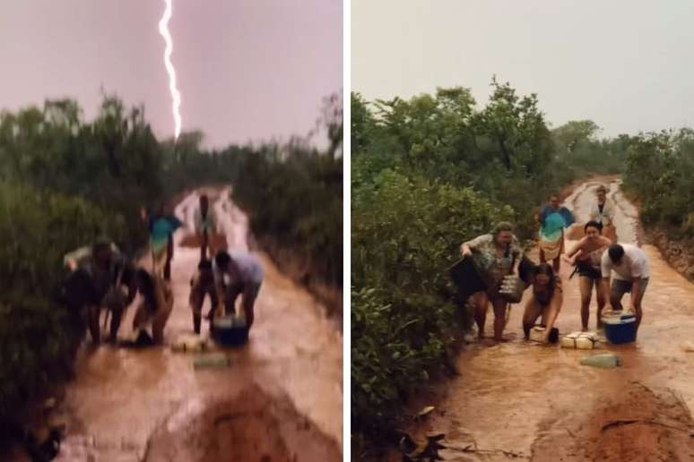 Raio atingiu região do Jalapão e foi flagrado por turistas