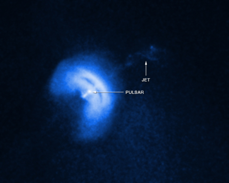 Vela Pulsar in an image from the Chandra telescope (Image: Reproduction/NASA/CXC/Univ of Toronto/M.Durant et al) Vela Pulsar in an image from the Chandra telescope (Image: Reproduction/NASA/CXC/Univ of Toronto/M.Durant et al)