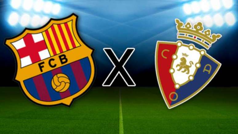 Barcelona e Osasuna duelam pelo Campeonato Espanhol.