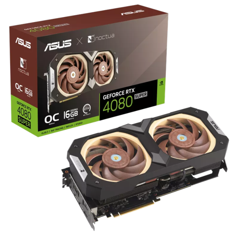 Espessura da RTX 4080 SUPER da Noctua será um desafio para maioria dos gabinetes (Imagem: Divulgação/ASUS)