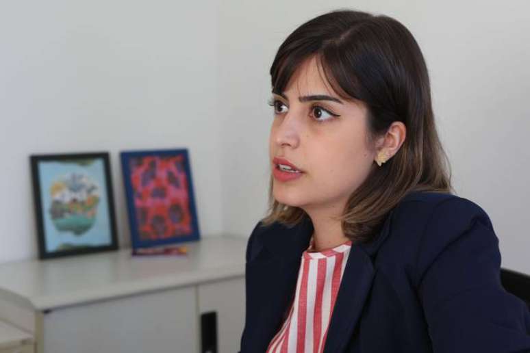 SÃO PAULO 10/04/2023 NACIONAL DEPUTADA TABATA AMARAL- entrevista co a deputada Tabata Amaral em seu gabinete FOTO ALEX SILVA/ESTADAO