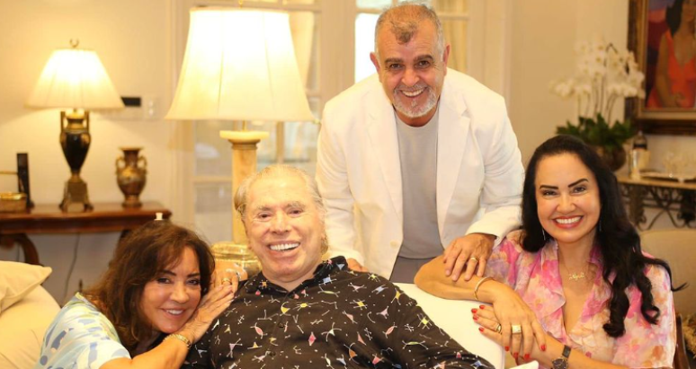 Silvio Santos makes a rare appearance following the birth of Rebeca’s son with Alexandre Pato