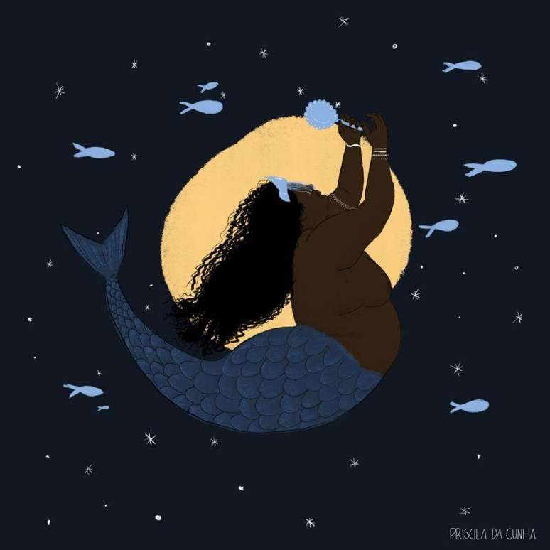 Ilustração de Iemanjá