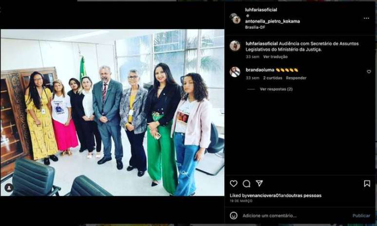 No ano passado, Elias Vaz recebeu mulher de l&iacute;der do Comando Vermelho na sede do MJSP