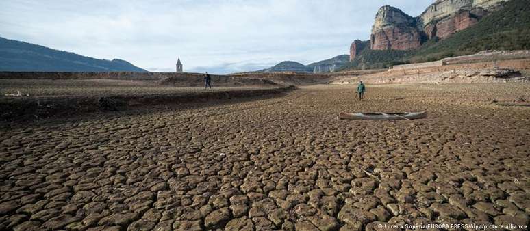 Em partes da Catalunha, n&iacute;vel de &aacute;gua nos reservat&oacute;rios est&aacute; abaixo de 16% da capacidade