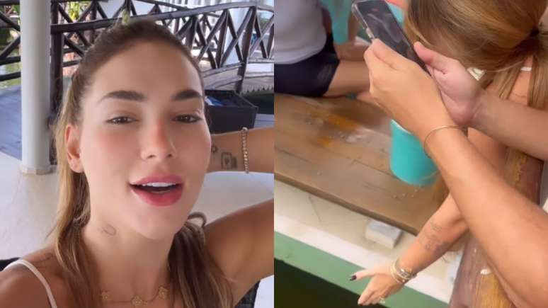 Virginia drops her cell phone in the lake and the boy dives in to help her: ‘It hurts, but she’s fine’