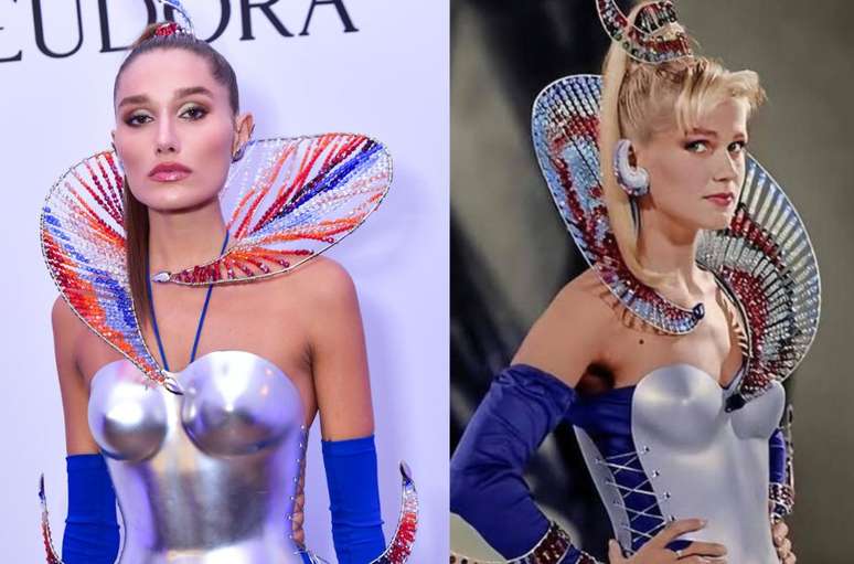 Sasha Meneguel recreates the look worn by Xuxa more than 30 years ago for the Vogue Ball