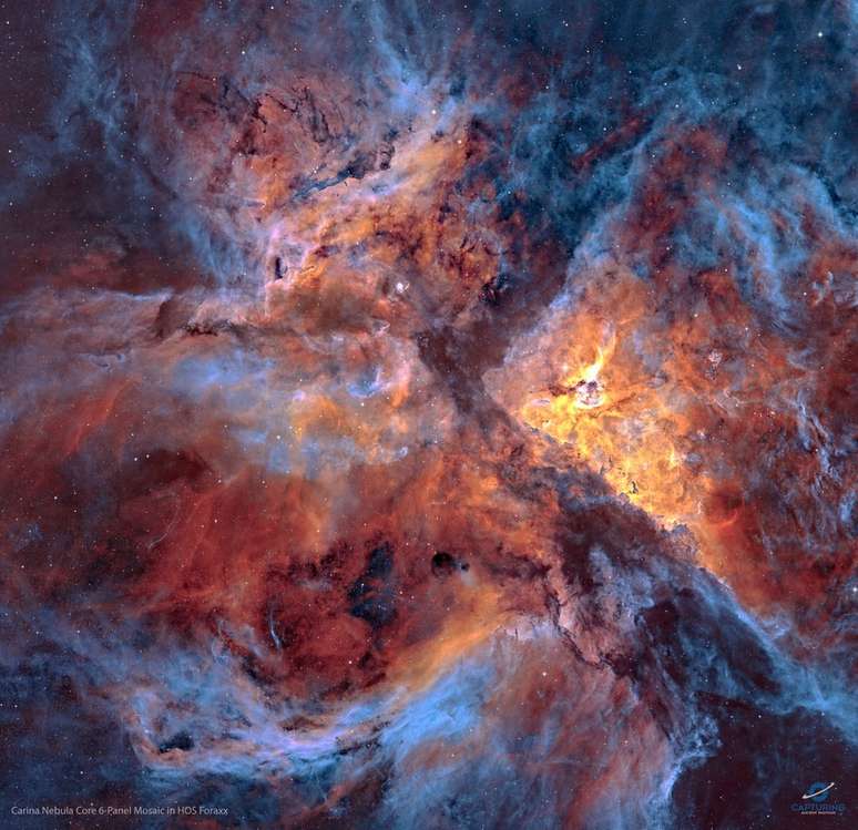 Interior da Nebulosa Carina (Imagem: Reprodução/Carlos Taylor)