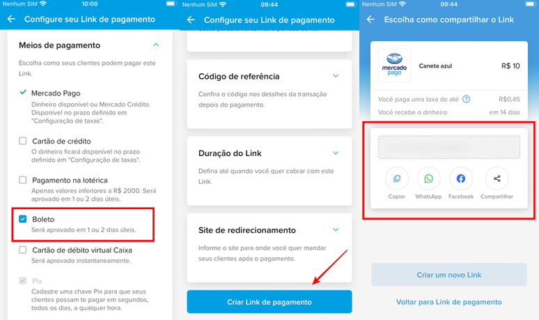 After generating the invoice on Mercado Pago, simply choose a method of sending the document (Image: Screenshot/Fabrício Calixto/Canaltech) After generating the invoice on Mercado Pago, simply choose a method of sending the document (Image: Screenshot/Fabrício Calixto/Canaltech)