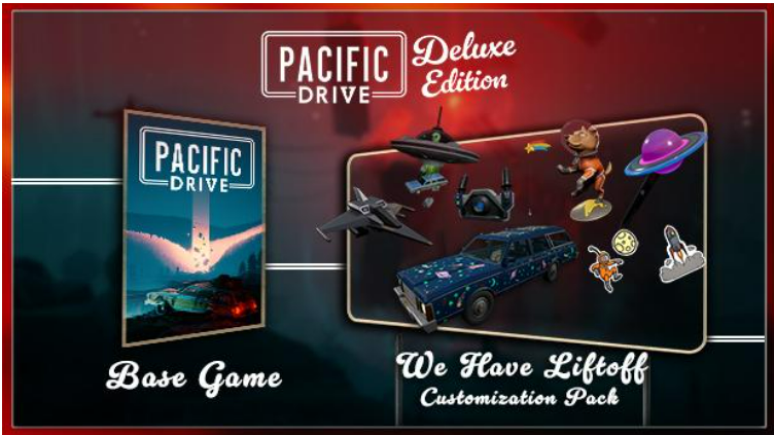 Edição Deluxe de Pacific Drive traz vários itens especiais para personalizar o carro