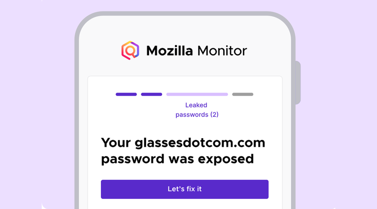 Mozilla Monitor ganha serviço pago para remoção automática de dados vazados na web (Imagem: Reprodução/Mozilla)